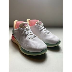 Kizik Athens Hands-Free Slip-On Sneakers White Pink Walking Women’s 7.5 Wide